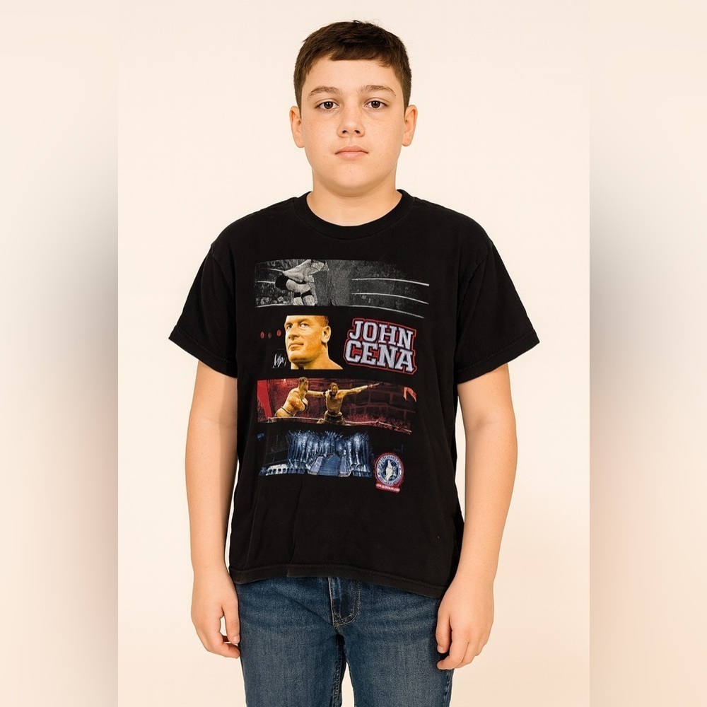 WWE Black John Cena Short Sleeve Tee